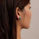  shark stud earring side view