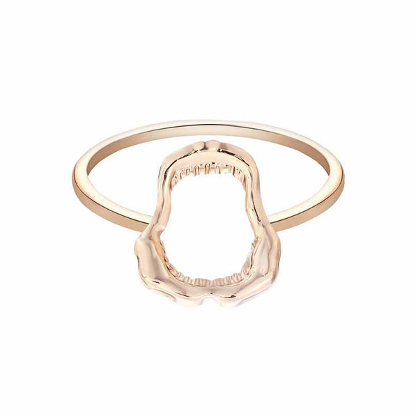 Gold Shark Jaw Ring | Citrus Reef