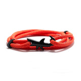 White Shark Bracelet with Red Rope