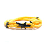White Shark Bracelet with Yellow Rope