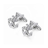 Silver Anchor Cufflinks