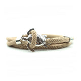 Brown & Silver Sea Turtle Rope Bracelet