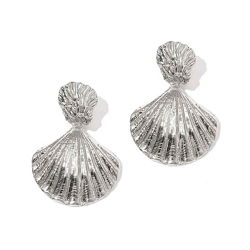 Scallop Shell Pendant in Sterling Silver, Handcrafted Scallop Shell Pendant in Sterling Silver, Handcrafted