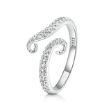 Sterling Silver Tentacle Ring