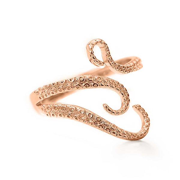 Rose Gold Octopus Ring