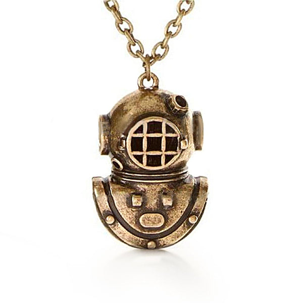 Mens Deep Sea Scuba Diver Necklace