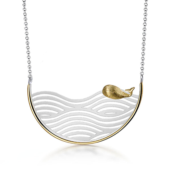 Roaming Whale Necklace